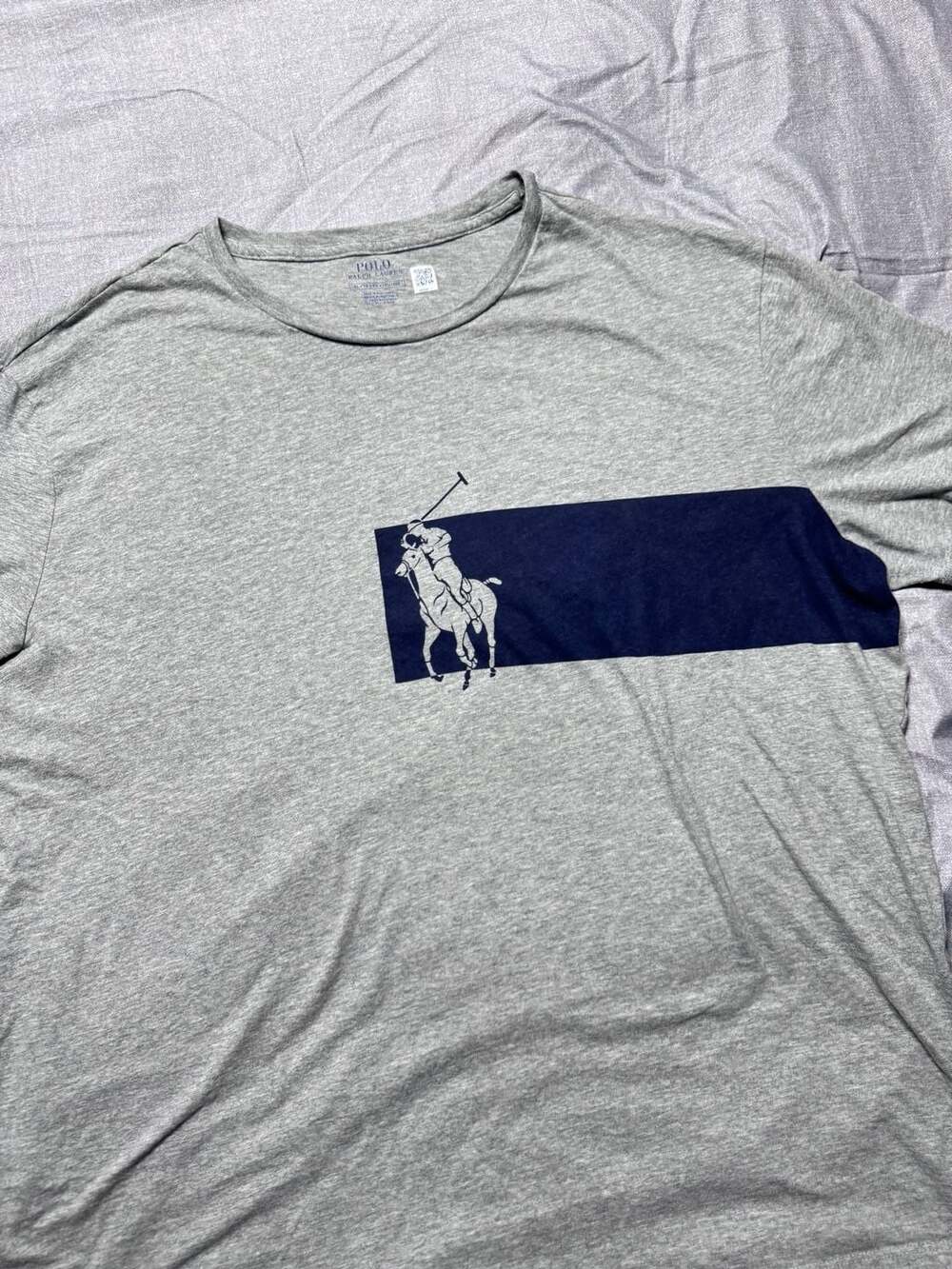 Polo Ralph Lauren T-Shirt Size XL Gray Big Pony Graphic Logo